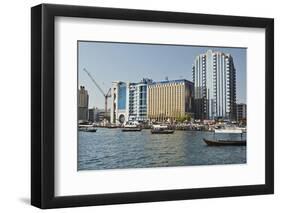 Dubai Creek, Dubai, United Arab Emirates, Middle East-Matt-Framed Photographic Print