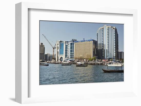 Dubai Creek, Dubai, United Arab Emirates, Middle East-Matt-Framed Photographic Print