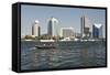 Dubai Creek Tower, Dubai Creek, Dubai, United Arab Emirates, Middle East-Matt-Framed Stretched Canvas