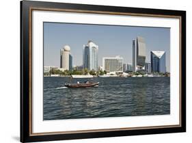 Dubai Creek Tower, Dubai Creek, Dubai, United Arab Emirates, Middle East-Matt-Framed Photographic Print