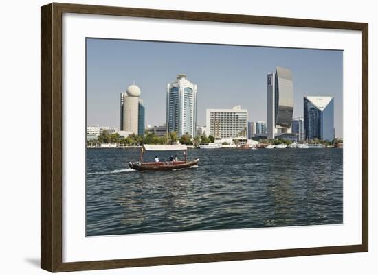 Dubai Creek Tower, Dubai Creek, Dubai, United Arab Emirates, Middle East-Matt-Framed Photographic Print