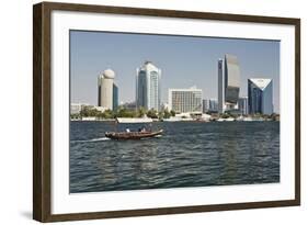 Dubai Creek Tower, Dubai Creek, Dubai, United Arab Emirates, Middle East-Matt-Framed Photographic Print