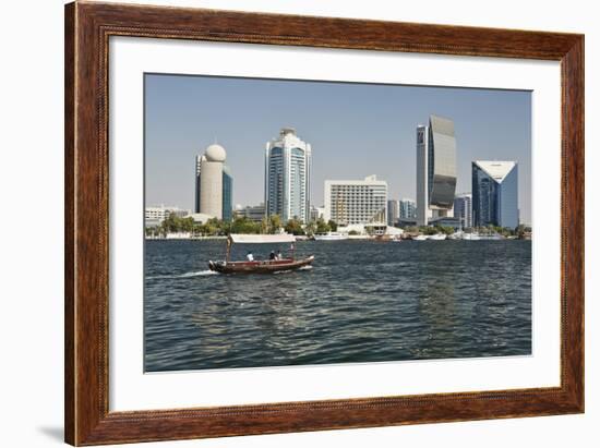 Dubai Creek Tower, Dubai Creek, Dubai, United Arab Emirates, Middle East-Matt-Framed Photographic Print