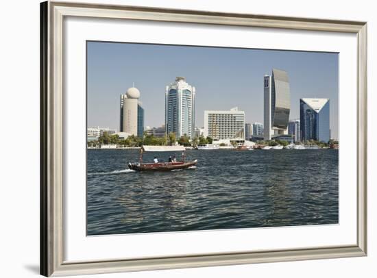 Dubai Creek Tower, Dubai Creek, Dubai, United Arab Emirates, Middle East-Matt-Framed Photographic Print