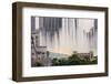 Dubai Fountain, Dubai, United Arab Emirates, Middle East-Amanda Hall-Framed Photographic Print