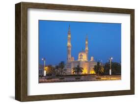 Dubai Jumeirah Mosque at Night, Dubai, United Arab Emirates, Middle East-Neale Clark-Framed Photographic Print