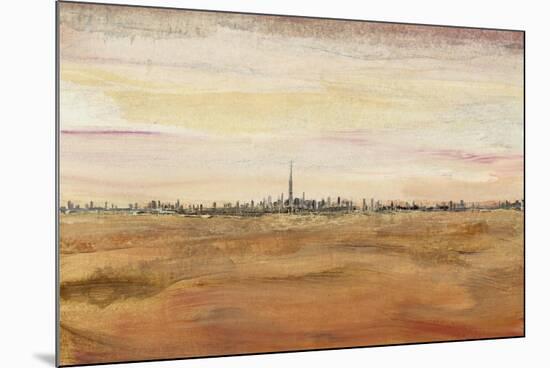 Dubai Landscape II-Tim OToole-Mounted Art Print