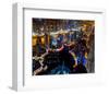 Dubai Marina at Night-null-Framed Art Print