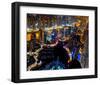 Dubai Marina at Night-null-Framed Art Print