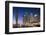 Dubai Marina at Twilight with the Cayan Tower (Infinity Tower)-Cahir Davitt-Framed Photographic Print