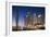 Dubai Marina at Twilight with the Cayan Tower (Infinity Tower)-Cahir Davitt-Framed Photographic Print