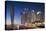 Dubai Marina at Twilight with the Cayan Tower (Infinity Tower)-Cahir Davitt-Stretched Canvas