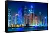 Dubai Marina Cityscape, Uae-bloodua-Framed Stretched Canvas