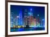 Dubai Marina Cityscape, Uae-bloodua-Framed Photographic Print