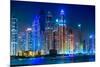 Dubai Marina Cityscape, Uae-bloodua-Mounted Photographic Print