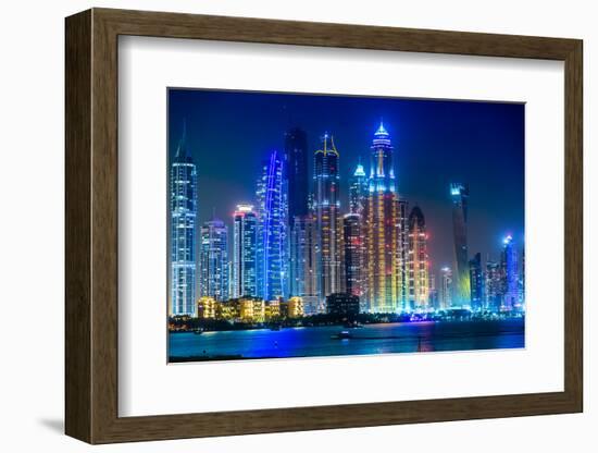 Dubai Marina Cityscape, Uae-bloodua-Framed Photographic Print