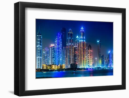 Dubai Marina Cityscape, Uae-bloodua-Framed Photographic Print