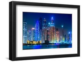 Dubai Marina Cityscape, Uae-bloodua-Framed Photographic Print