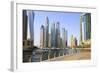 Dubai Marina, Dubai, United Arab Emirates, Middle East-Amanda Hall-Framed Photographic Print