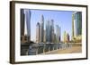 Dubai Marina, Dubai, United Arab Emirates, Middle East-Amanda Hall-Framed Photographic Print