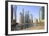 Dubai Marina, Dubai, United Arab Emirates, Middle East-Amanda Hall-Framed Photographic Print