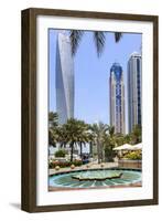 Dubai Marina, Dubai, United Arab Emirates, Middle East-Amanda Hall-Framed Photographic Print