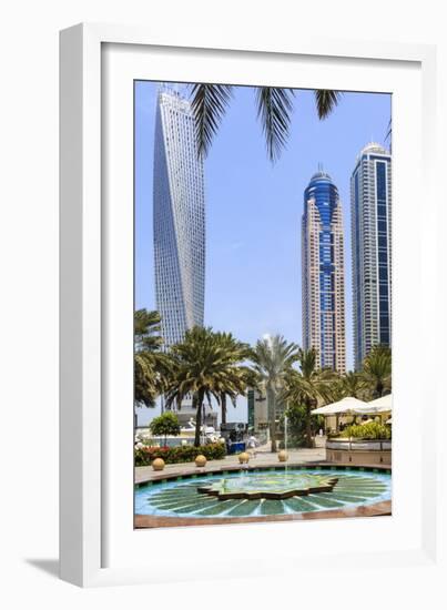 Dubai Marina, Dubai, United Arab Emirates, Middle East-Amanda Hall-Framed Photographic Print