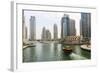 Dubai Marina, Dubai, United Arab Emirates, Middle East-Amanda Hall-Framed Photographic Print