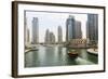 Dubai Marina, Dubai, United Arab Emirates, Middle East-Amanda Hall-Framed Photographic Print
