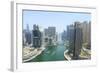 Dubai Marina, Dubai, United Arab Emirates, Middle East-Amanda Hall-Framed Photographic Print