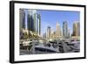 Dubai Marina, Dubai, United Arab Emirates, Middle East-Amanda Hall-Framed Photographic Print