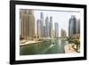 Dubai Marina, Dubai, United Arab Emirates, Middle East-Amanda Hall-Framed Photographic Print