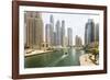 Dubai Marina, Dubai, United Arab Emirates, Middle East-Amanda Hall-Framed Photographic Print