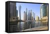 Dubai Marina, Dubai, United Arab Emirates, Middle East-Amanda Hall-Framed Stretched Canvas