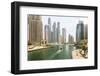 Dubai Marina, Dubai, United Arab Emirates, Middle East-Amanda Hall-Framed Photographic Print