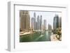 Dubai Marina, Dubai, United Arab Emirates, Middle East-Amanda Hall-Framed Photographic Print