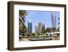 Dubai Marina, Dubai, United Arab Emirates, Middle East-Amanda Hall-Framed Photographic Print