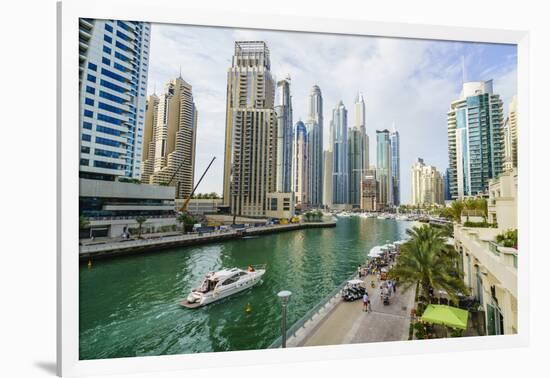 Dubai Marina, Dubai, United Arab Emirates, Middle East-Fraser Hall-Framed Photographic Print