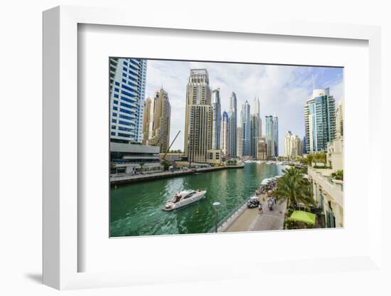 Dubai Marina, Dubai, United Arab Emirates, Middle East-Fraser Hall-Framed Photographic Print