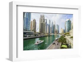 Dubai Marina, Dubai, United Arab Emirates, Middle East-Fraser Hall-Framed Photographic Print