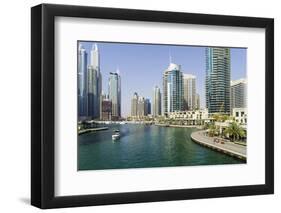 Dubai Marina, Dubai, United Arab Emirates. Middle East-Fraser Hall-Framed Photographic Print