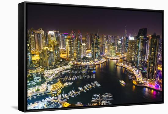 Dubai Marina, Dubai, United Arab Emirates, Middle East-Fraser Hall-Framed Stretched Canvas