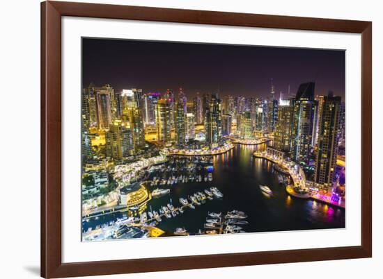 Dubai Marina, Dubai, United Arab Emirates, Middle East-Fraser Hall-Framed Photographic Print