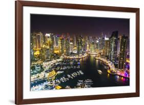 Dubai Marina, Dubai, United Arab Emirates, Middle East-Fraser Hall-Framed Photographic Print