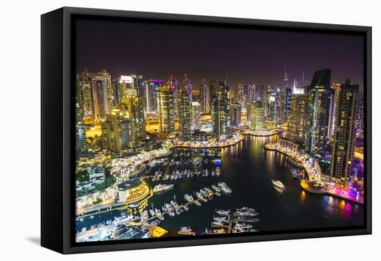 Dubai Marina, Dubai, United Arab Emirates, Middle East-Fraser Hall-Framed Stretched Canvas