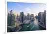 Dubai Marina, Dubai, United Arab Emirates, Middle East-Fraser Hall-Framed Photographic Print