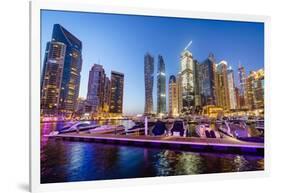 Dubai Marina, Dubai, United Arab Emirates, Middle East-Fraser Hall-Framed Photographic Print