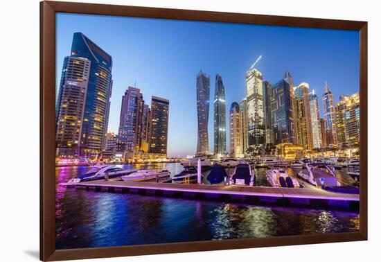 Dubai Marina, Dubai, United Arab Emirates, Middle East-Fraser Hall-Framed Photographic Print