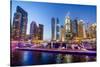 Dubai Marina, Dubai, United Arab Emirates, Middle East-Fraser Hall-Stretched Canvas