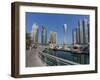 Dubai Marina, Dubai, United Arab Emirates-Jon Arnold-Framed Photographic Print